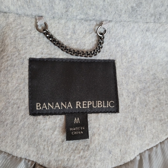 Banana Republic Oversized Wool Coat M-L NWOT - Picture 5 of 10